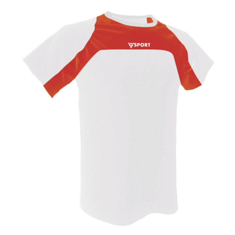 T-Shirt Técnica Armosport branco vermelho