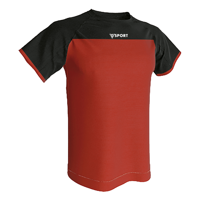 T-Shirt Técnica Piksport preto vermelho