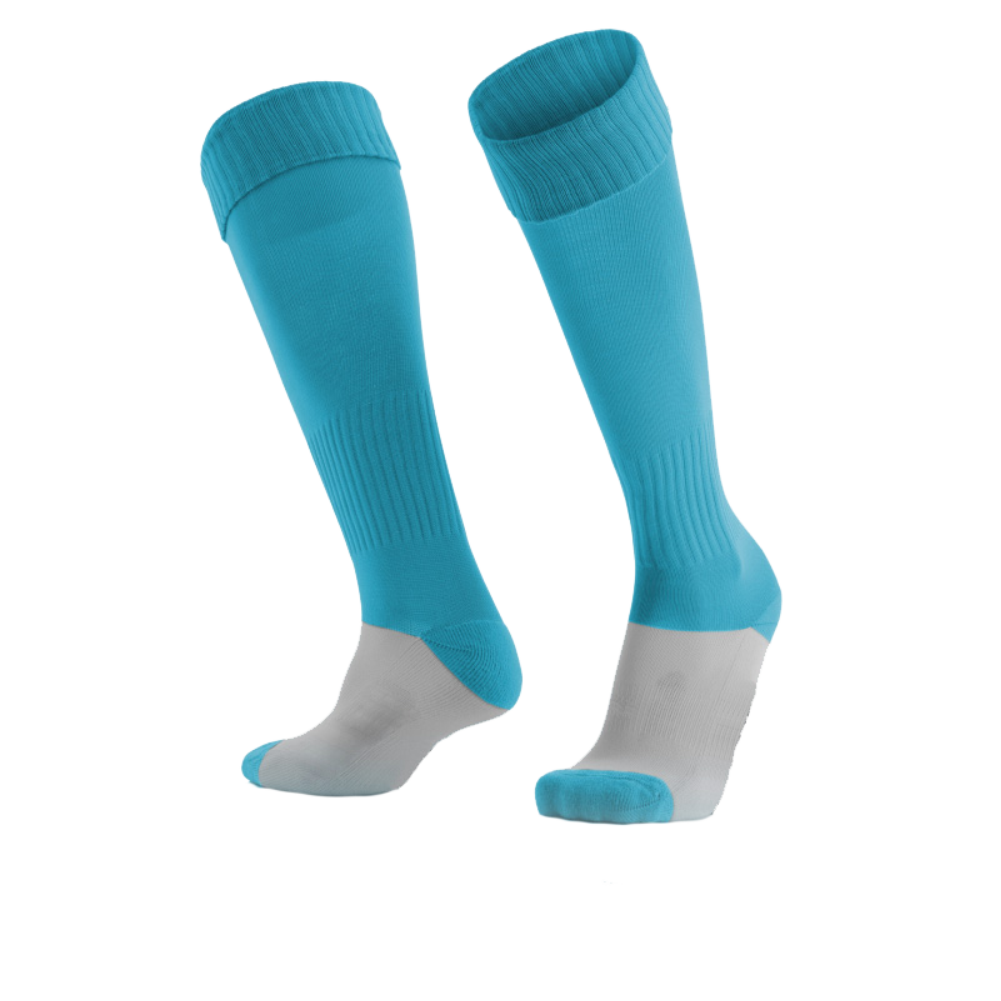 Meia de Jogo Calcio azul turquesa